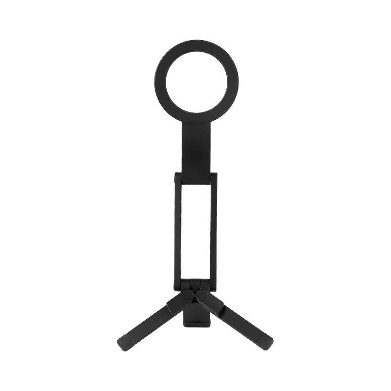 Foldable Magnetic Phone Holder & Tripod with Aluminum Carabiner for Live Streaming & Travel