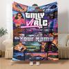 Grand Theft Auto Personalized Name Blanket Gift Customizable Blanket Soft & Cozy Suitable for Home Decor Bed Living Room Office All-Season Use