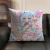 Sigewinne Genshin Impact Cushion Cover Natural Linen Organic Fabric DoubleSided Printing Sofa Home Decor Gift Pillow Case