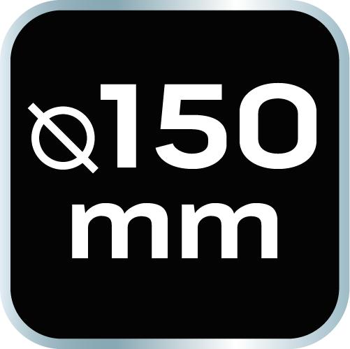 Polishing pad 150 x 50 mm, very hard sponge, M14