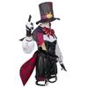   Lyney Costum Cosplay Perucă Fontaine Lyney Uniformă din piele Pălărie Rochie Păr Scurt Fustă Mănușă Tinuta Coada Magician