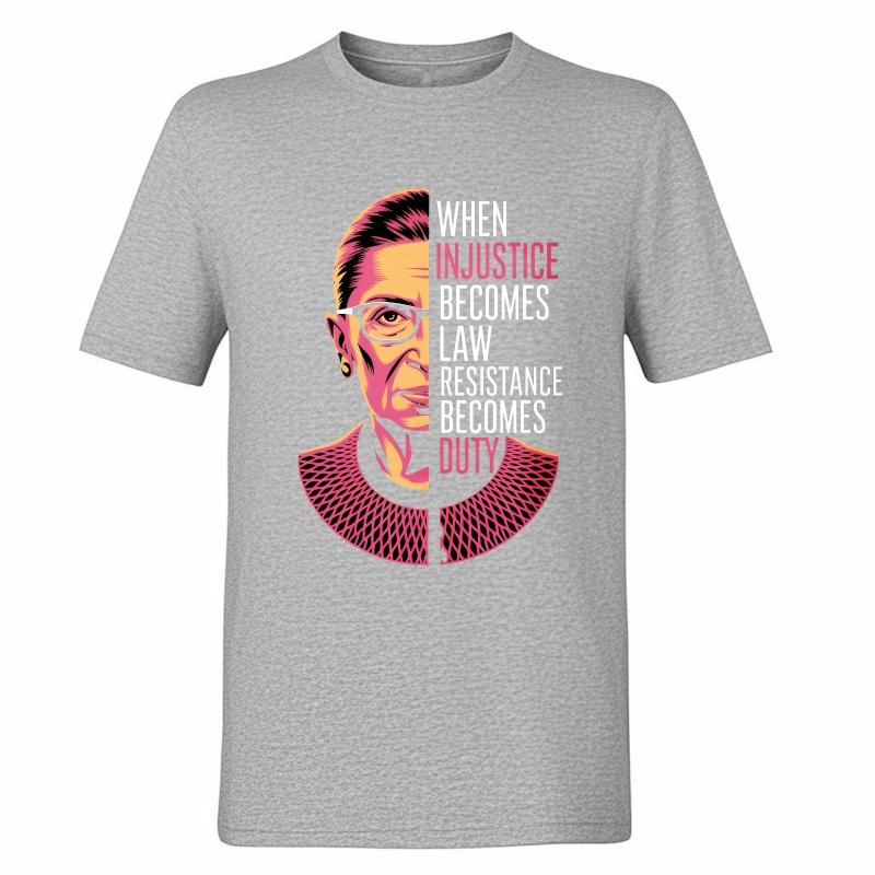 Cotton Summer For Him T Shirt When Injustice Becomes Law Resistance Becomes Duty Short Sleeve Cotton Oneck Tee Shirt