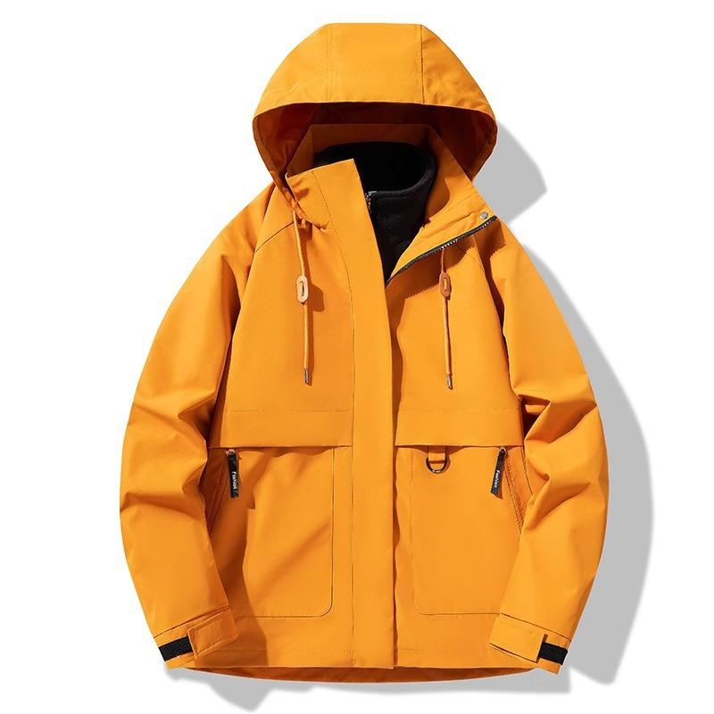 Outdoor Mountaineering Jacket Men's and Women's New Spring and Autumn Three-in-one Tooling Jacket
