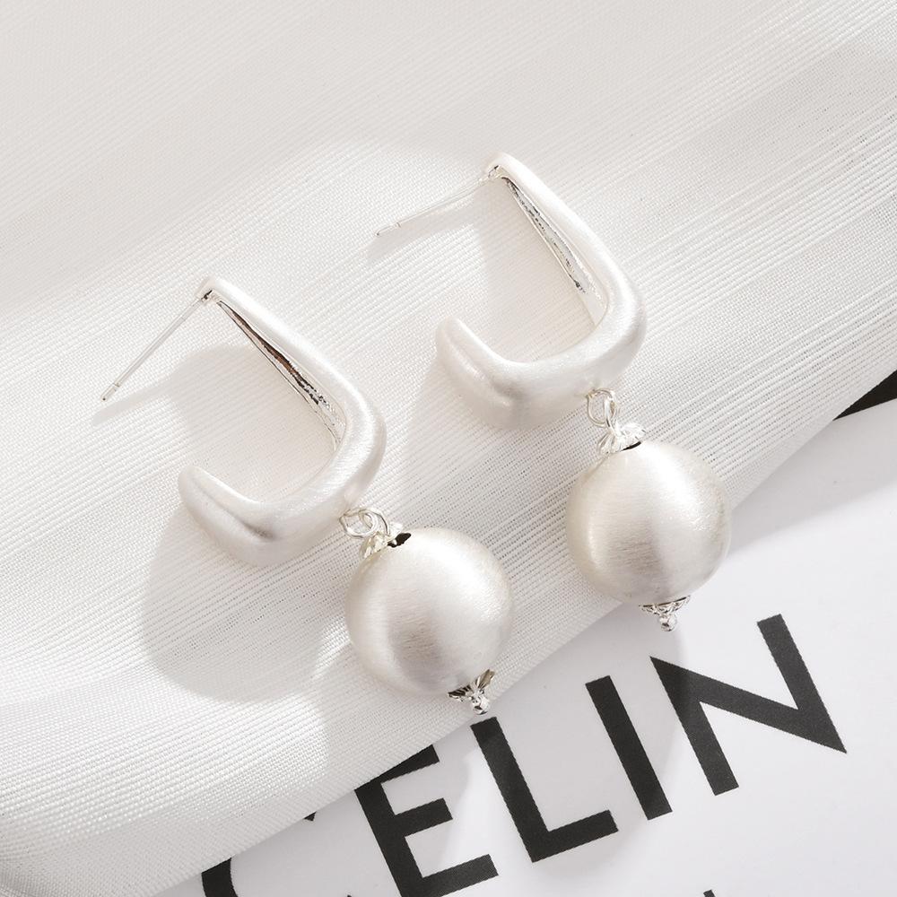 

Модные серьги-подвески в виде шариков, уникальные серьги из неровного золота для женщин