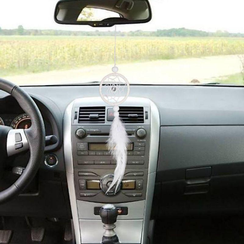 Mini White Dream Catcher Car Wall Hanging Accessories