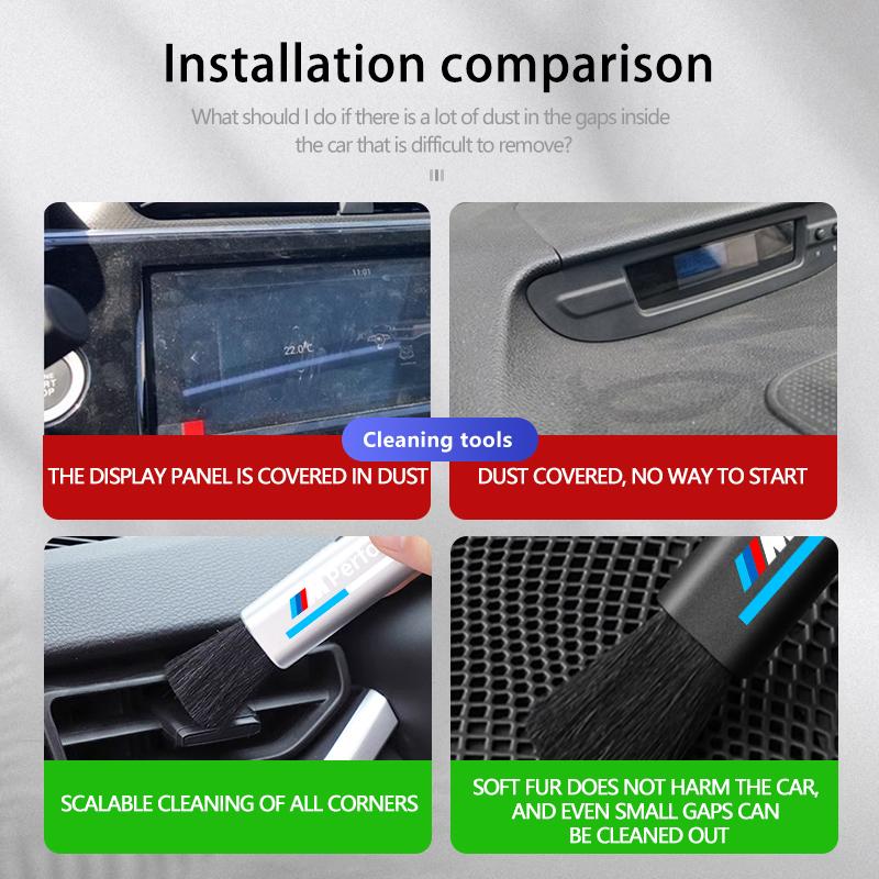 Car Outlet Cleaning Air-Conditioner Tool Multifunct Dust Brush For BMW Performance M M3 M5 iX5 iX6 E60 E61 E62 E70 E71 HO1