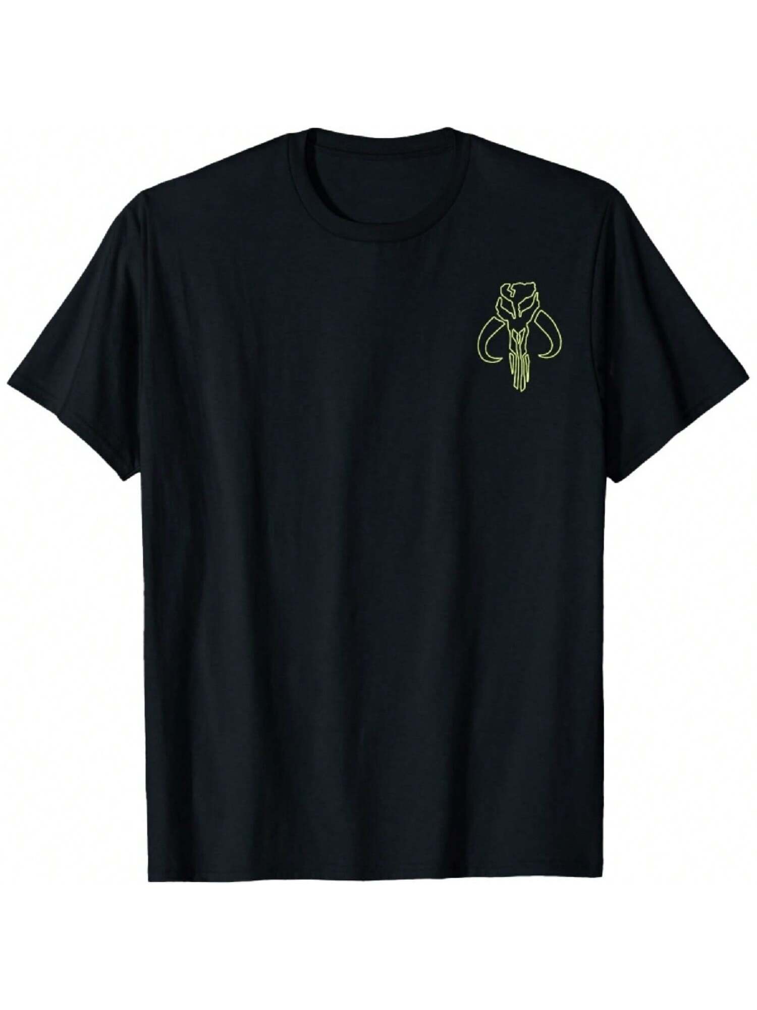The Mandalorian Neon Mythosaur Left Chest T-Shirt S разноцветный