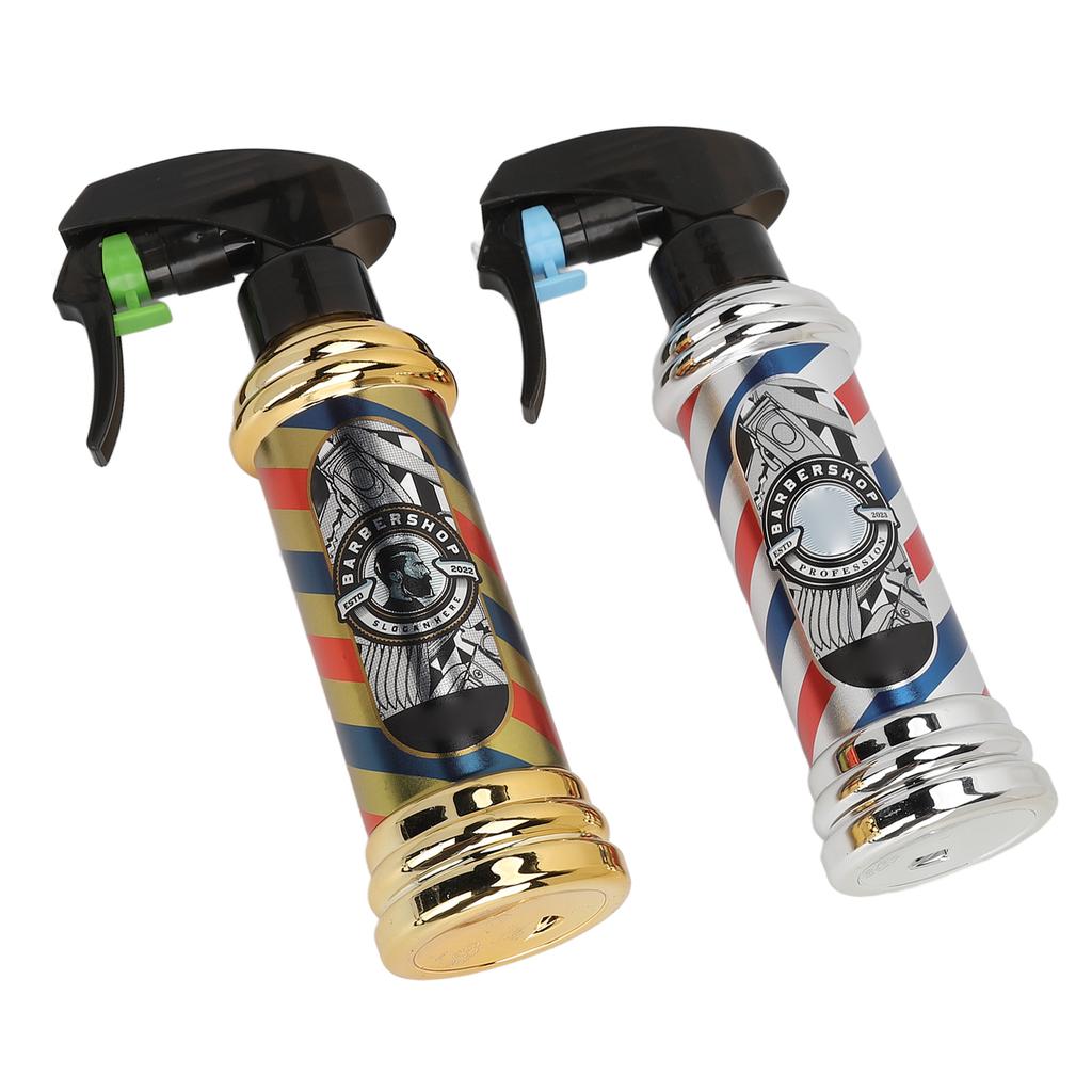 2pcs Hair Sprayer Bottle Vintage Reusable Fine Mist Spray Bottle Adjustable Volume Hair Styling