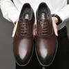 Fashion Genuine Leather Oxford Fotwear High Quality Mens Dress Shoes New Fashion Wedding Party Formal Shoes Lace Up Male Business Shoes