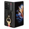 Wrist Strap Phone Case for ZTE Nubia Fold 5G PU Leather Cases Retro Hard Matte Front+Back Cover Capa Funda