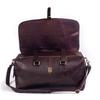 Full Grain Leather Weekender Bag: Carry-on Duffle, Custom Monogram