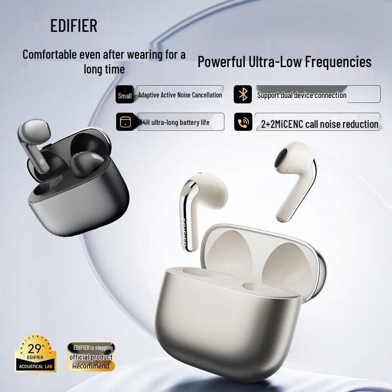 EDIFIER Lolli ANC Semi-in-Ear Bluetooth Earbuds