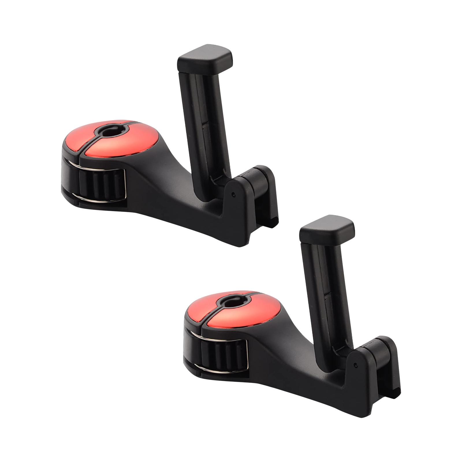 

Скрытый крючок в подголовнике автомобиля 2 в 1, крючки для автомобильных сидений 2 в 1 с держателем для телефона One Size красный