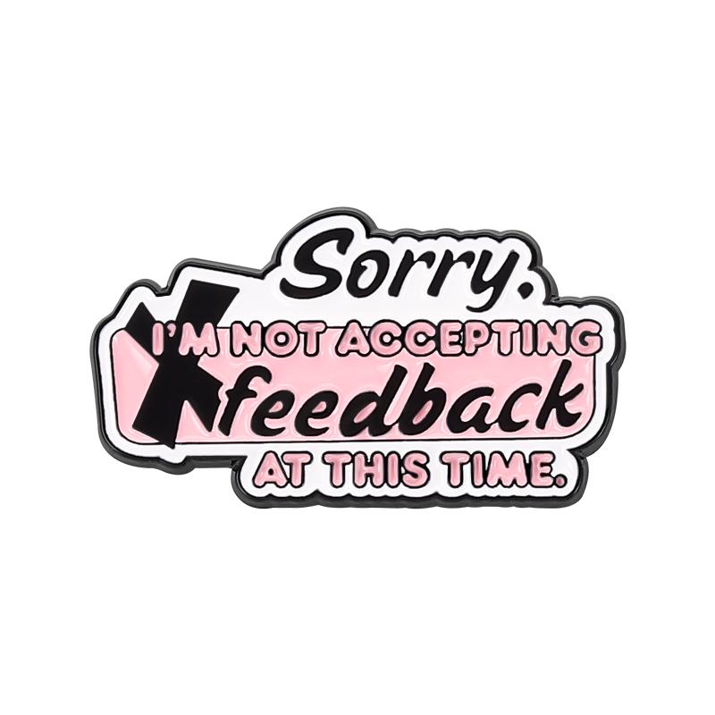 

I Accept My Self as I Am Enamel Pins Motivational Quotes Brooches Lapel Badges Cartoon Self Love Jewelry Gift for Friends
