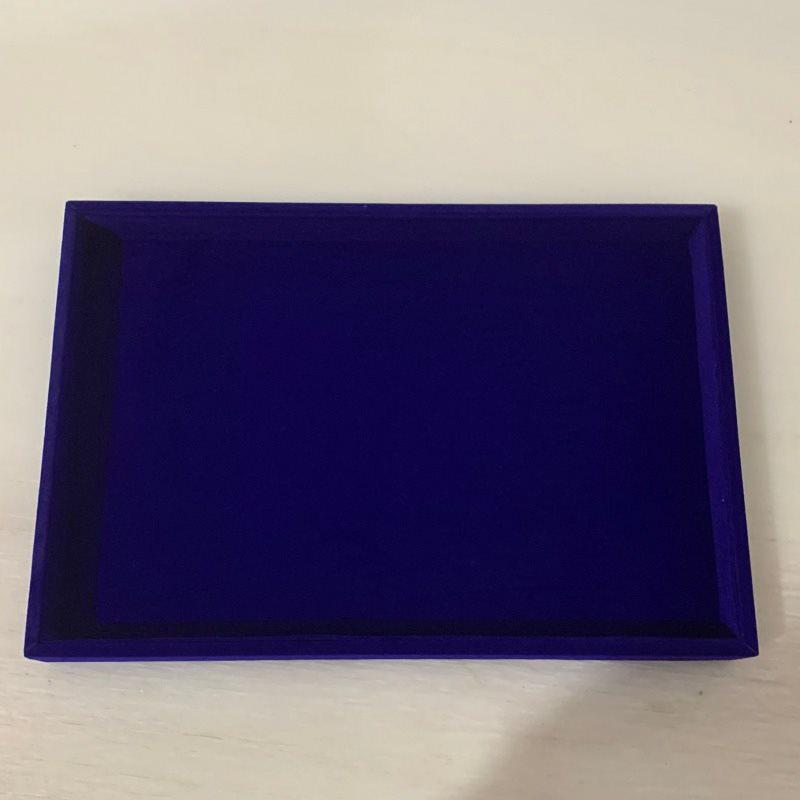Large Black Velvet Jewelry Display Box for Earrings and Watches