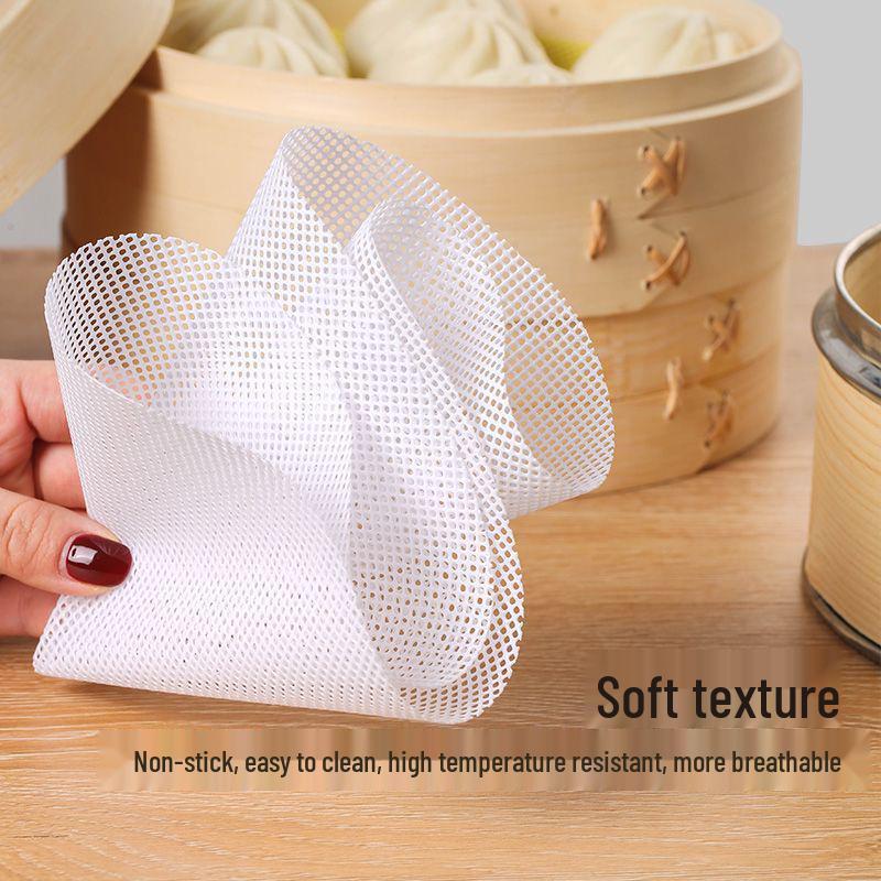 Food-Grade Non-Stick High-Temperature Silicone Steamer Mat for Baozi and Mantou