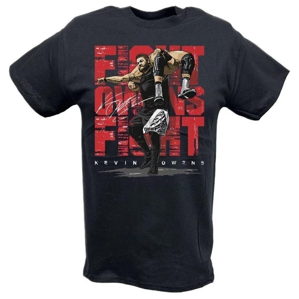 Kevin Owens Fight Neckbreaker Black Tshirt M