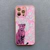 Pink Leopard Print Pattern Phone Case For iPhone 16 15 Pro Max Plus 17 Pro Max 14 13 Mini 12 11 Pro Max Shockproof Back Covers