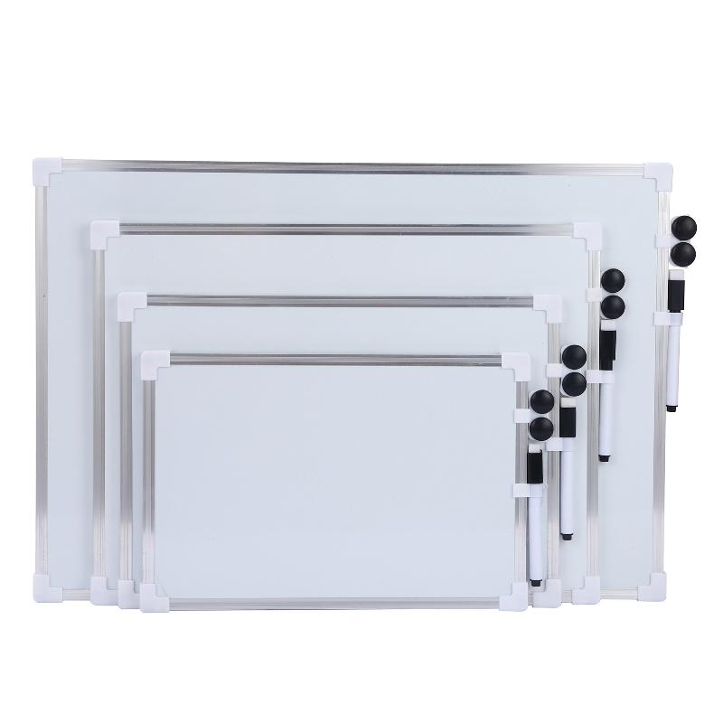 Wall-Mounted Double-Sided Magnetic Aluminum Whiteboard With Two Magnets And Whiteboard Marker With Eraser For Teaching Learning