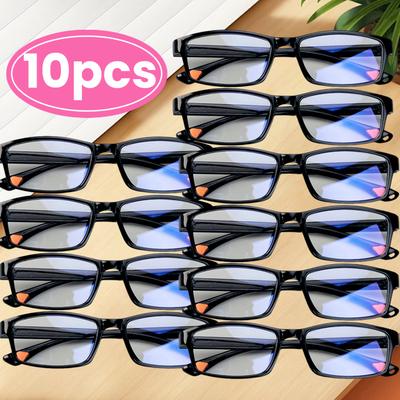 10PCS Sport Men Reading Glasses for Men Women Unisex Ultra-light Presbyopic Glasses Optical Lenses Eyewear +1.0 ~+4.0