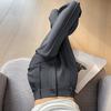 Pantaloni alla moda a vita alta dritti a gamba leggera per donna