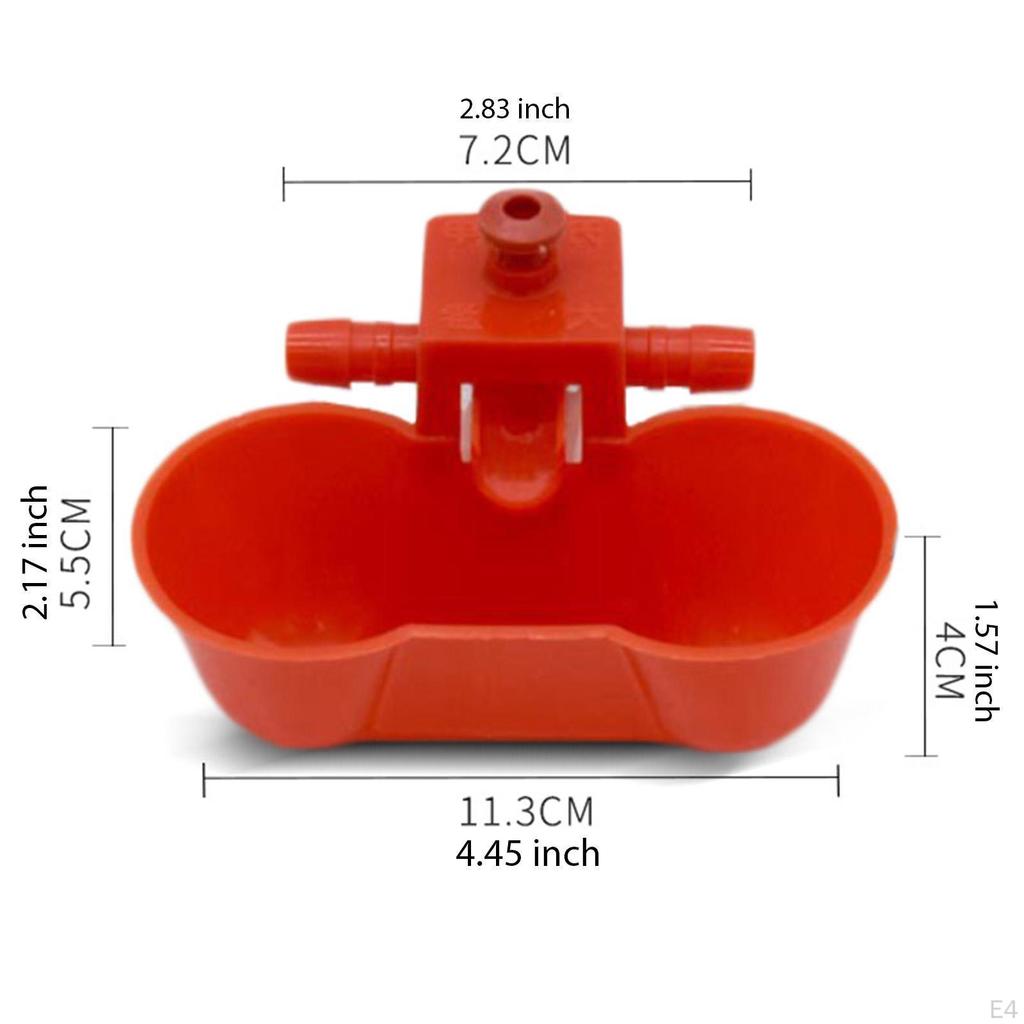 10 Pieces Chicken Waterer Drinking Cups Hanging Feeder Tools Lightweight Sturdy Small Size for