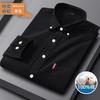 Men's Long-sleeved Corduroy Shirt for Casual Autumn and Winter, Versatile and Comfortable On the Streets, Solid Color and Simple