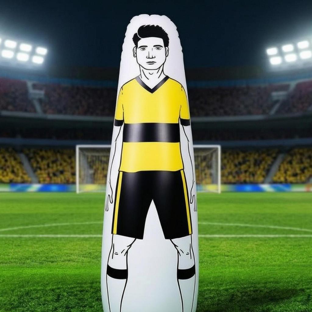 Inflatable Soccer Figure Portable Mannequin Reusable for Backyard