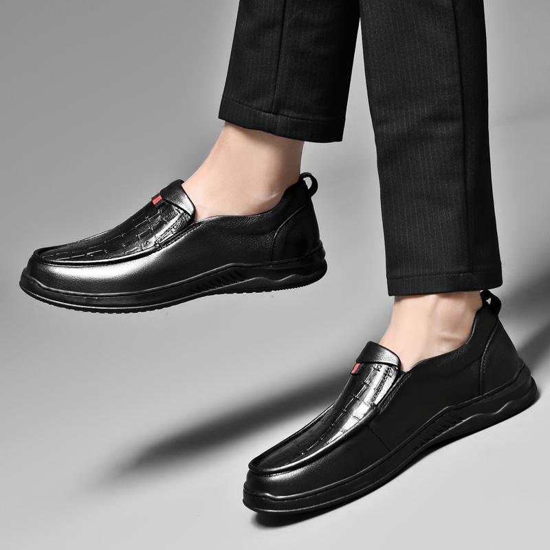 Весенние мужские лоферы из натуральной кожи — фото 6