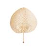 1pc Hand-Woven Woven Straw Hand Fan Old Summer Natural Environmentally Friendly Hand-Woven Fan Decorative Fan For Home Decor