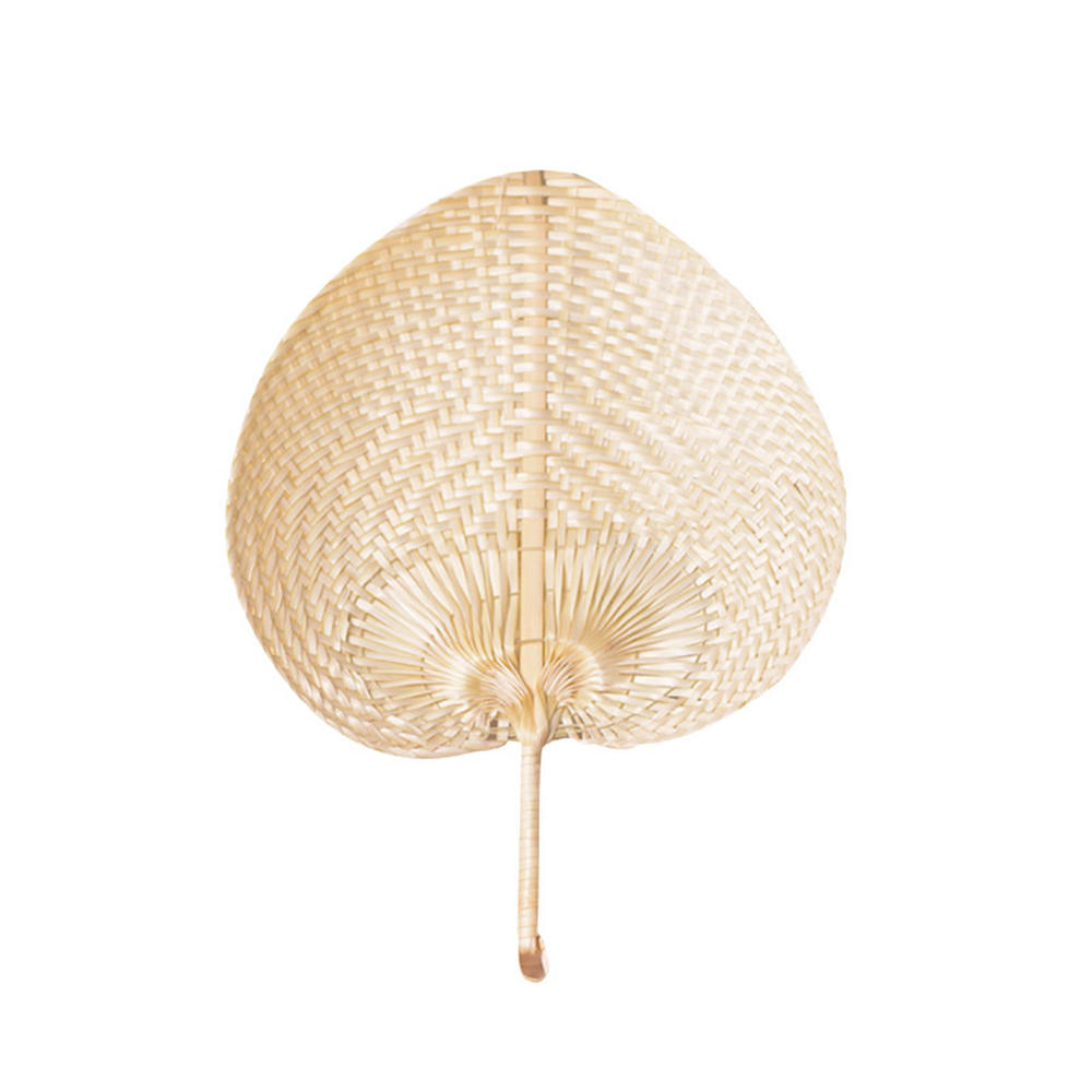 1pc Hand-Woven Woven Straw Hand Fan Old Summer Natural Environmentally Friendly Hand-Woven Fan Decorative Fan For Home Decor