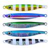 5Pcs Hard Metal Jigging Spoon Lures Freshwater Saltwater Fishing Glow Lures with 3D Eye Sea Fishing Lures Swimbait