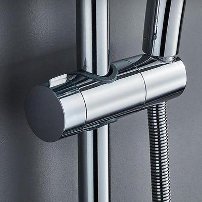 Accessori per il bagno Supporto per soffione doccia regolabile da 18-25 mm con rotazione a 360° Supporto per soffione doccia Morsetto per binario doccia Staffa scorrevole