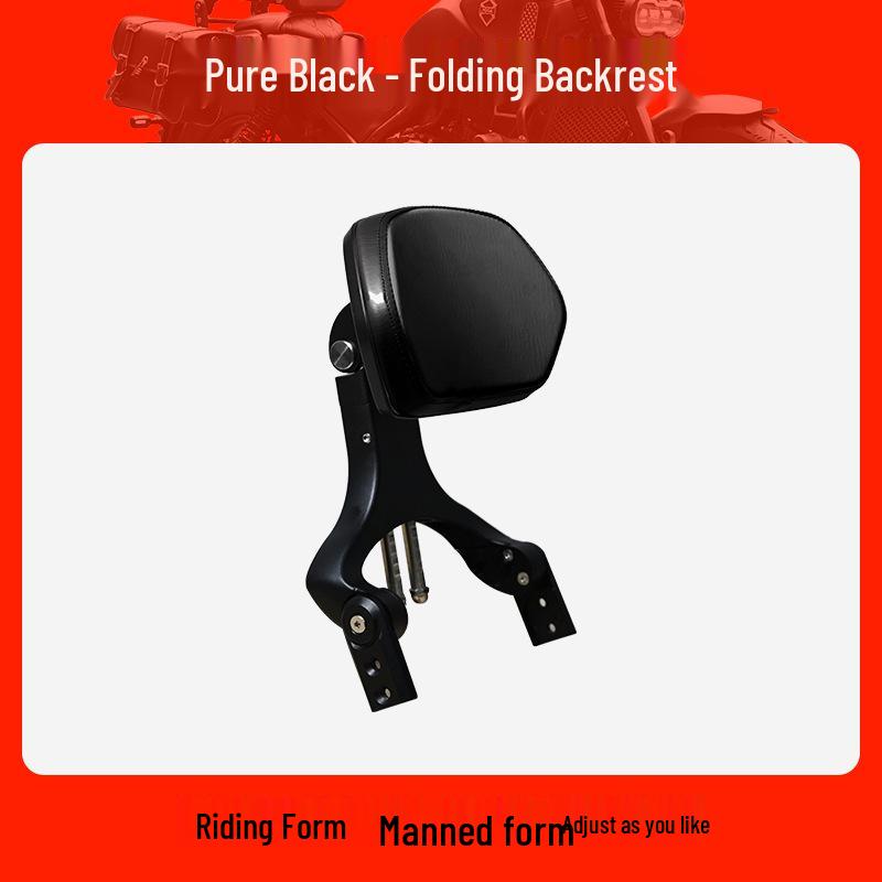 

Zongshen LEMI125 Adjustable Motorcycle Folding Driver & Passenger Backrest.