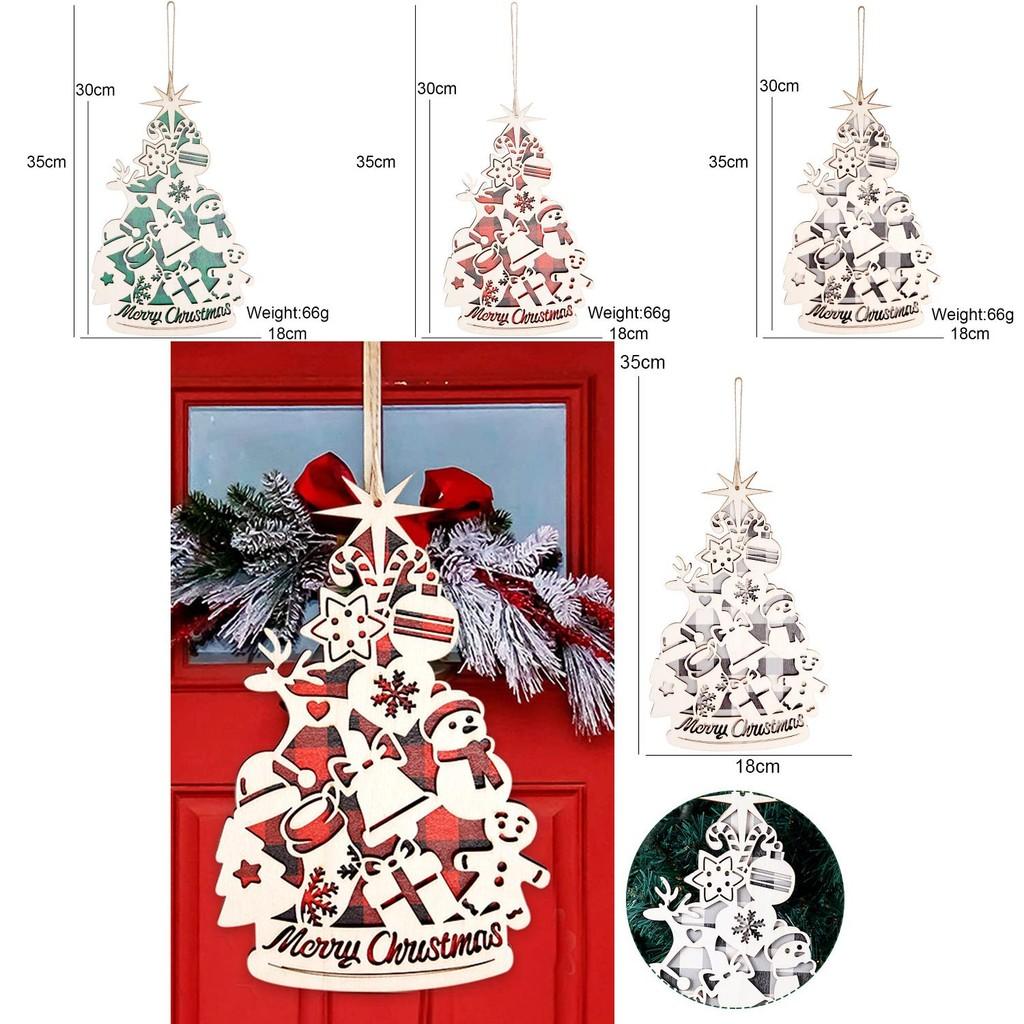 Festliche Holz-Weihnachtsbaumdeko Lebendige Ornamente Für Feiertagsfeiern Ausstellungen Und