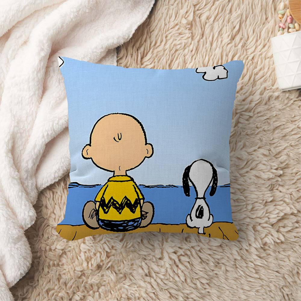 Cartoon SSnoopy Anmie Personalized Pillow Dust Cover Bedroom Kids Party Decoration Pillowcase Birthday Children Gift