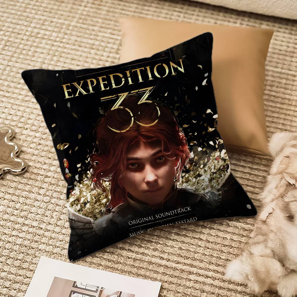 Game Clair Obscur Expedition 33 Pillow Case Comfort Sofa Bed Silky Elegant Invisible Zipper Decorative Cushion Cover