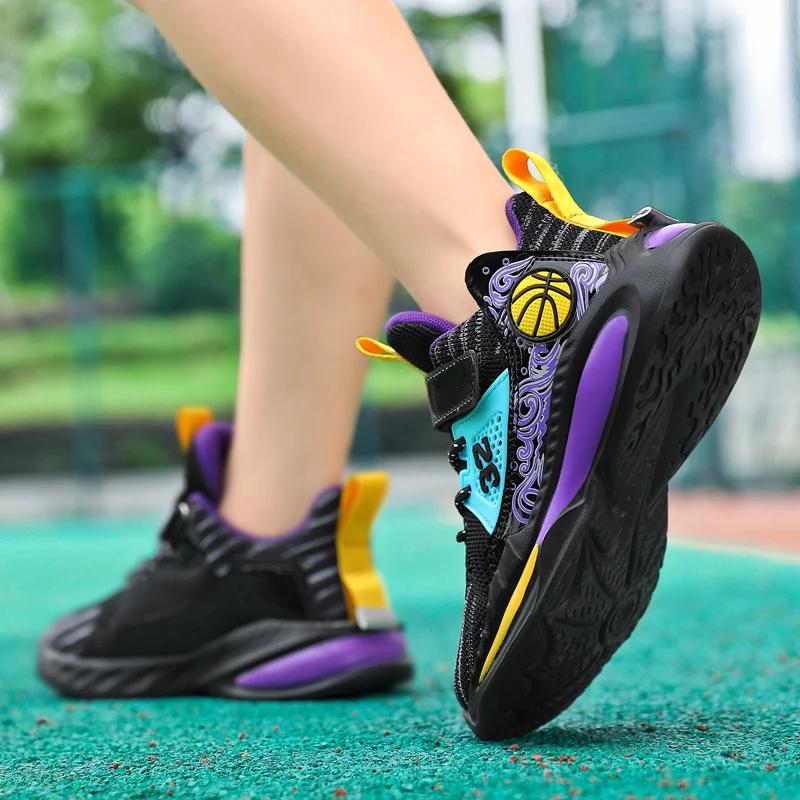 Men Basketball Original Wearable Athletic Shoes High-Quality Breathable Sports Cushioned Sneaker Field Training Basketball Boots