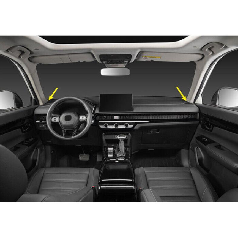 For Honda CRV CR-V -2024 Glossy Black Dashboard AC L&R Air Outlet Vent Trim