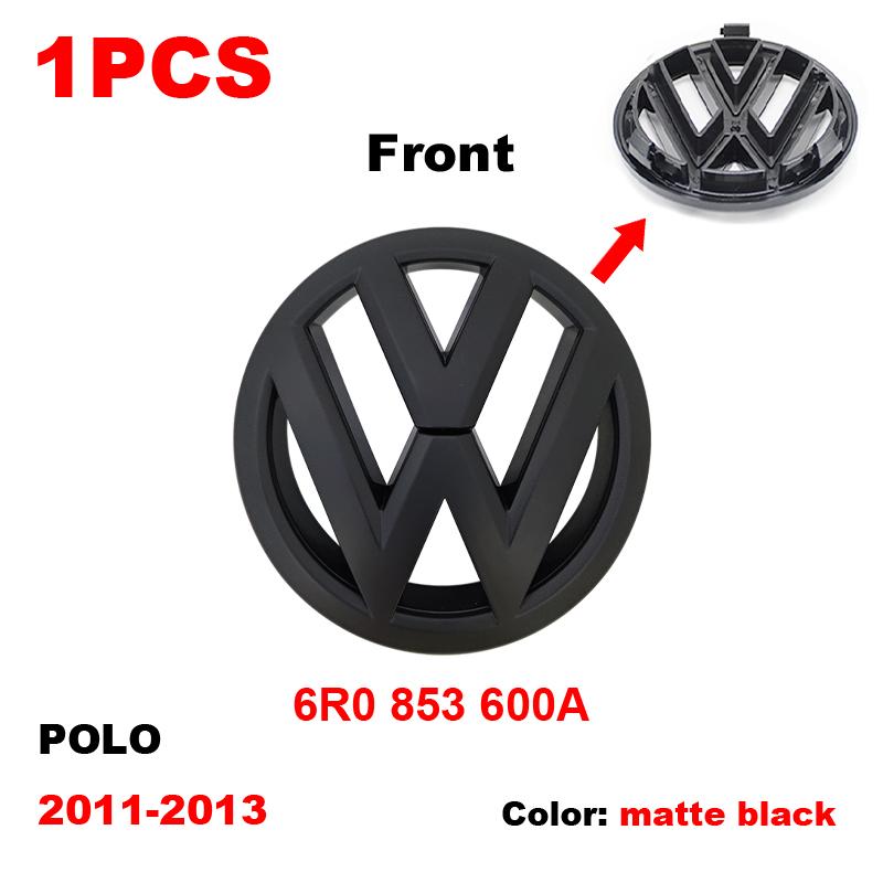 SVLHP1 For Volkswagen Polo 2011 2012 2013 6R0853600A ABS VW Car Front Logo Grille Badge Trunk Emblem Decoration Replacement Accessories