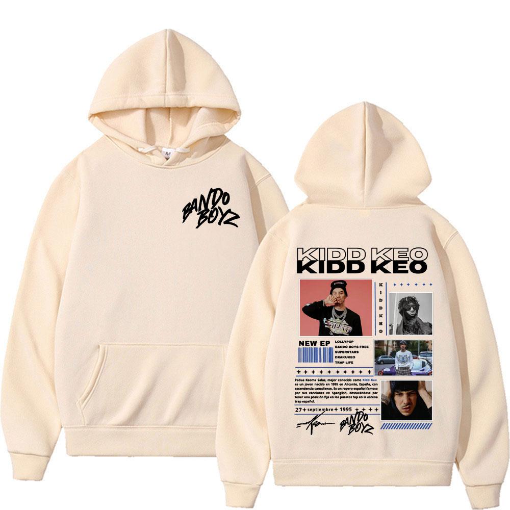 Rapper Kidd Keo Bando Boyz Tour Merch Sweatshirt Herren Damen Harajuku Hip Hop Punk Street Hoodies Lässiger Komfort Übergroßer Hoody