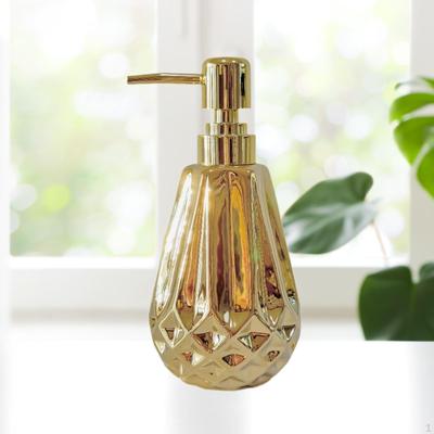 Pumpičkový dávkovač mýdla Láhev Sprchový gel Salon Víceúčelový Pevný Keramický Prázdný