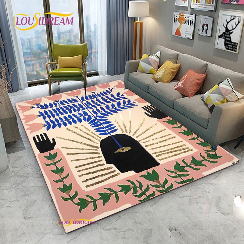 Ancient Egyptian Abstract Carpet for Living Room Bedroom Rug Kitchen Door Kids Unslip Floor Mats Photography Props Alfombra Rug