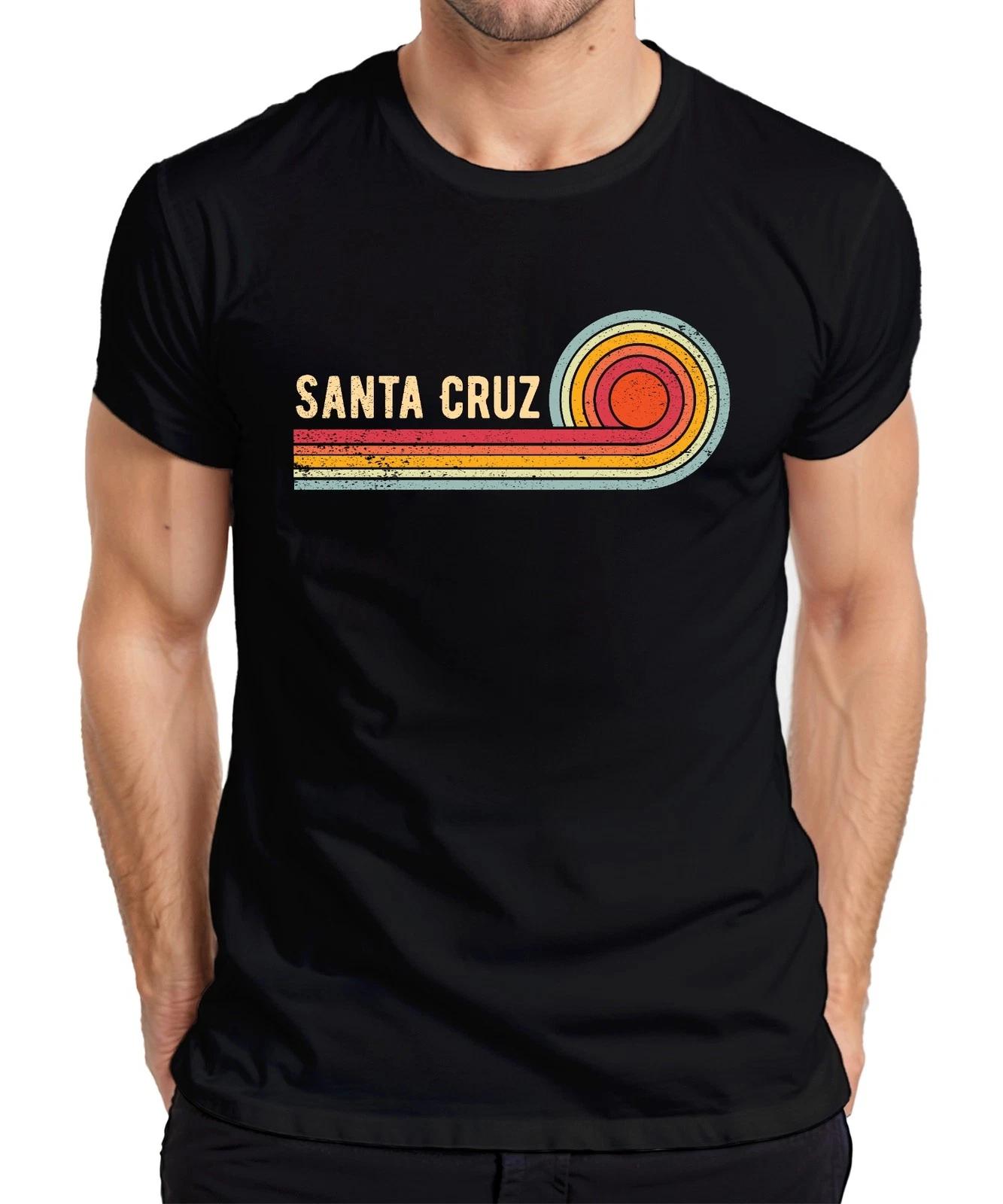 SANTA CRUZ Retro Vintage Surf Sun Beach California Waves Men s T-Shirt- S