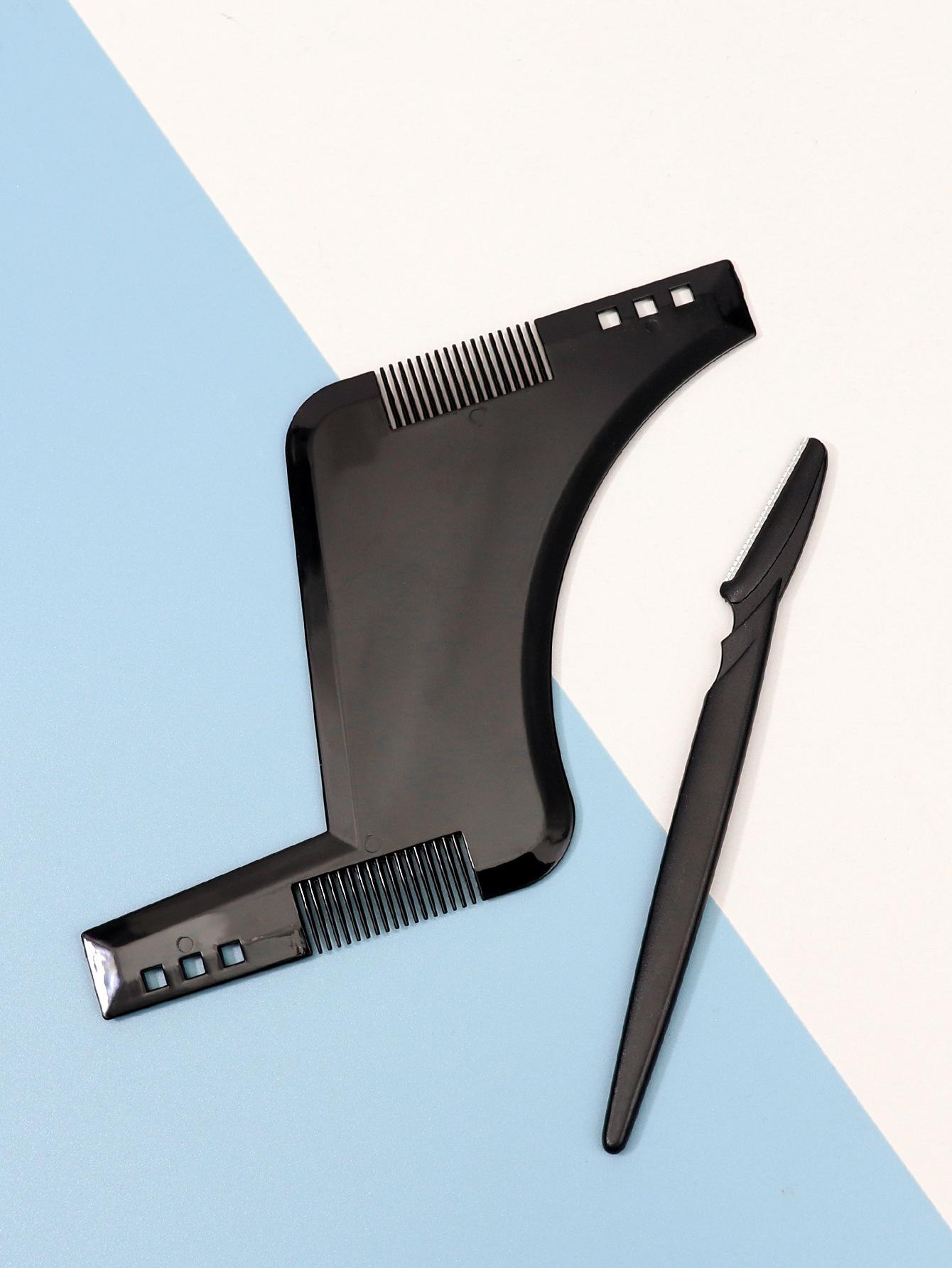 

Форма для укладки бороды, шаблон для бритья, формирователь бороды, уход за мужчиной, расческа для бакенбардов, инструмент для контура бороды