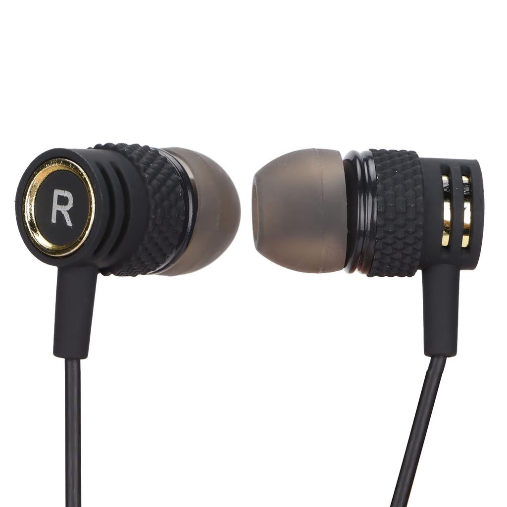 JY‑075 3.5mm Plug Headphones Noise Isolation Wired Earbuds with Mic and Call Controller for Exercise