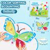 4-Color Sensory Toy Montessori Educational Playset For Kids - Fine Motor Skills Development Learning Game Gift
