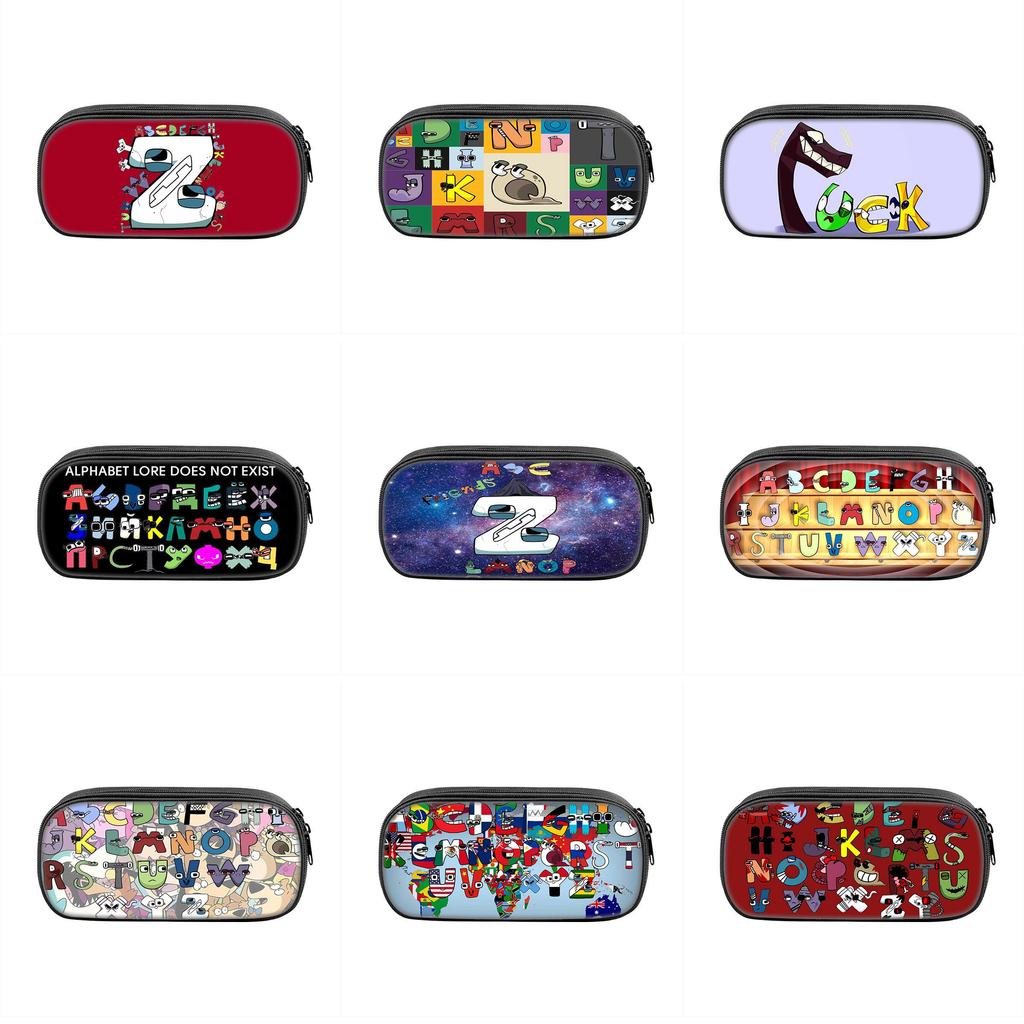 Lore Alphabet Pen Bag With Zipper For Kids And Teens Organization School