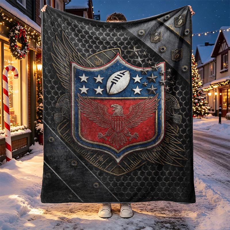 Deka s NFL vzorem pro domácí dekoraci, postel, pohovku, cestování autem, kempování, vhodná pro všechna roční období, dárek k narozeninám, Vánocům