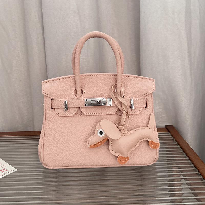 

Сумка-мессенджер с рисунком личи премиум-класса, вместительная, женская, платиновая, новинка 2025 года